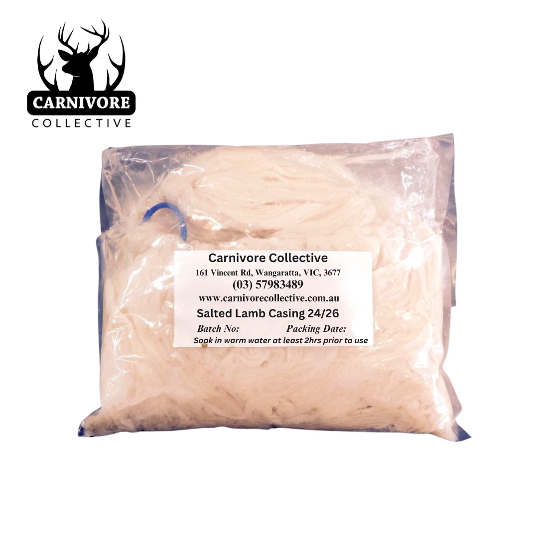 Carnivore Collective Natural Graded 24/26mm Thin Lamb Sausage Casings 91M Pack